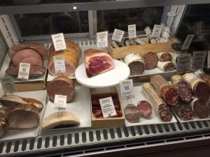 Rubiner's Cheesemonger and Grocer meats display cooler in the Berkshires