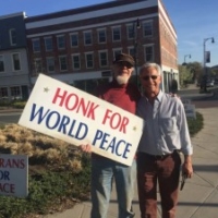 Roaming Gallivants with peace demonstrator in Pittsfield, MA