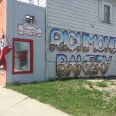 Richmond Bakery has great graffiti style sign