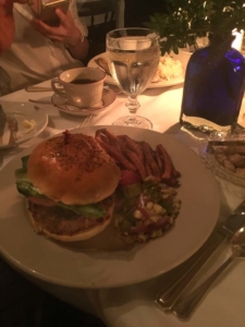 Steak Burger with hand cut fries