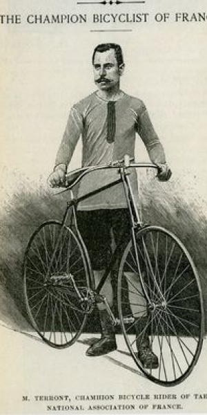 Champion Bicyclist Of France Springfork http://www.oldbike.eu/