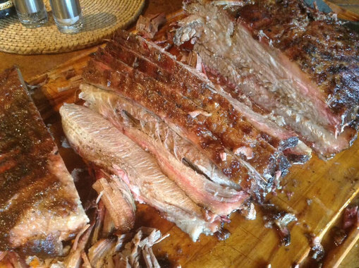 sliced Texas Brisket